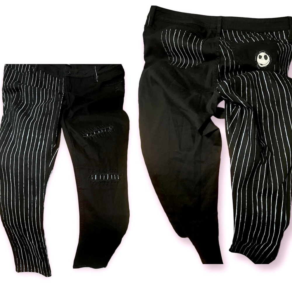 Disney jack skellington nightmare before Christmas skinny jeans plus size
